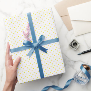Papier Cadeau Wrapping Paper 76,2 cm x 1,8 m - Yellow Dots Patte