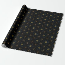 Wrapping paper abstract design