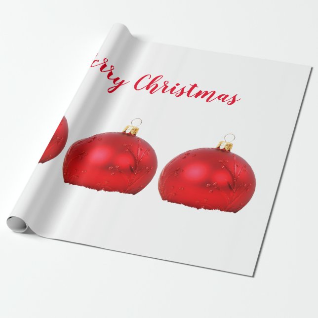 Papier Cadeau Wrapping Paper Merry Christmas (Déroulé)