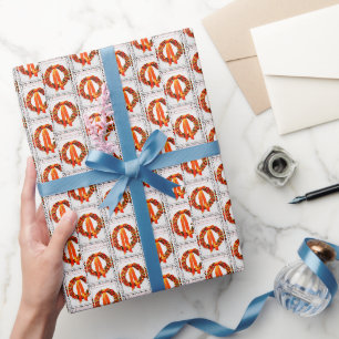 Papier Cadeau Wreath d'automne