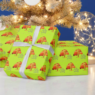 Papier Cadeau Xmas Prière verdâtre