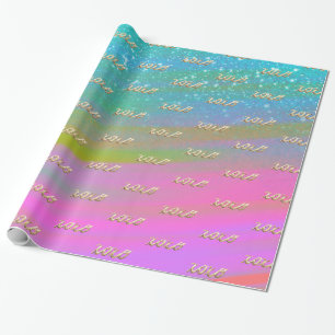 Papier Cadeau XOXO Gold en Unicorn