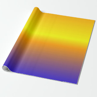 Papier Cadeau Yellow and Blue Sunset Gradient