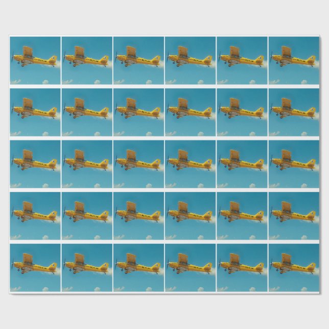 Papier Cadeau yellow flyer high (Plat)