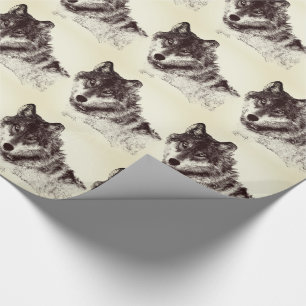 Papier Cadeau Yeux inspirés de loup