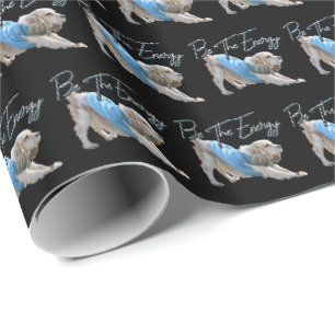 Papier Cadeau Yoga Downward Dog - Soyez La Citation De L'Énergie