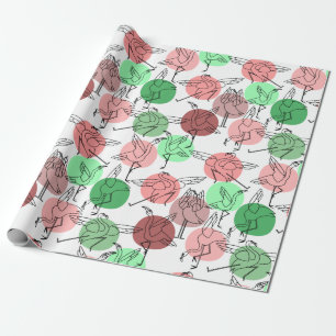 Papier Cadeau Yoga pose motif Yoga sans couture motif 30