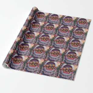 Papier Cadeau Yorkshire Terrier Chien Saint-Valentin