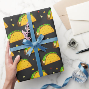 Papier Cadeau Yummy Taco Motif