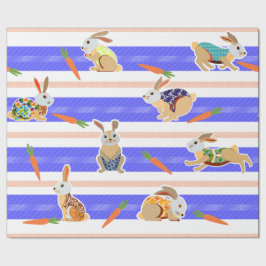 Papier Cadeau Zanahorias y Conejitos
