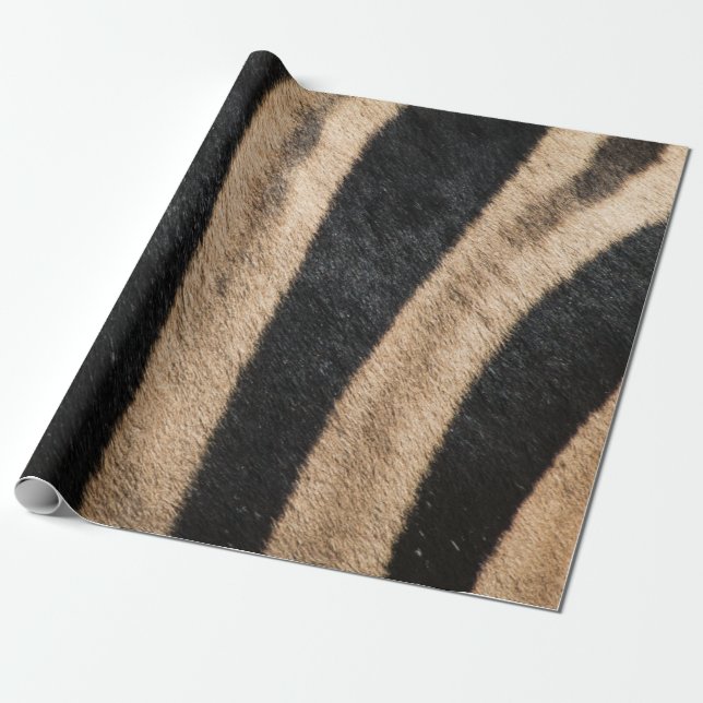PAPIER CADEAU ZEBRA POSTER DE ANIMAL STRIPE (Déroulé)