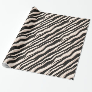 Papier Cadeau Zebra raye une texture transparente + vos idées