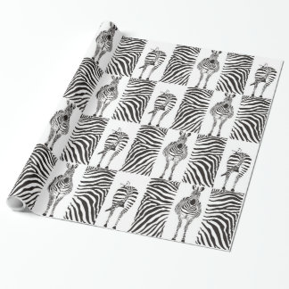 Papier Cadeau Zèbres de motif