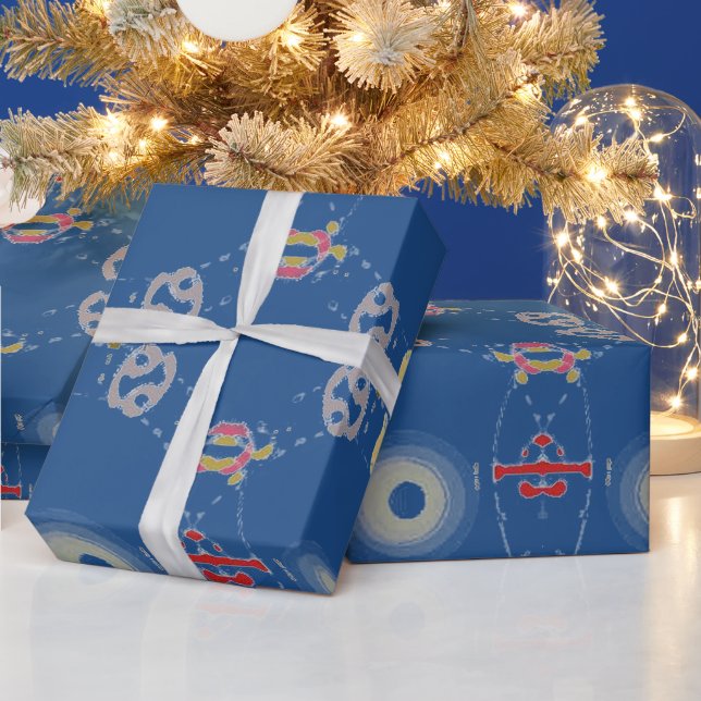 Papier Cadeau Zodiac Signs Numerical Symbols  (Vacances)