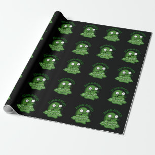 Papier Cadeau Zom-breed Funny Zombie Breed Pun Dark BG