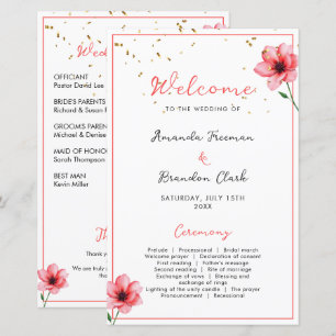 Papier Cadre de mariage floral rose pastel chic