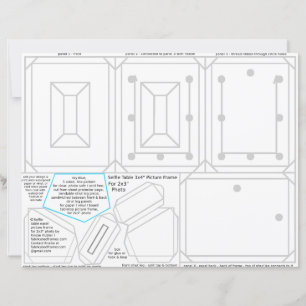Papier Cadre de Selfie pour photo 2x3 imprimable ou