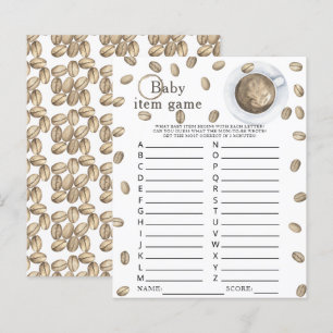 Papier Café brasserie Baby shower bébé Jeu