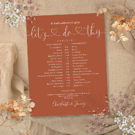 Papier Calendrier de mariage à l'encre de cœur en terre c