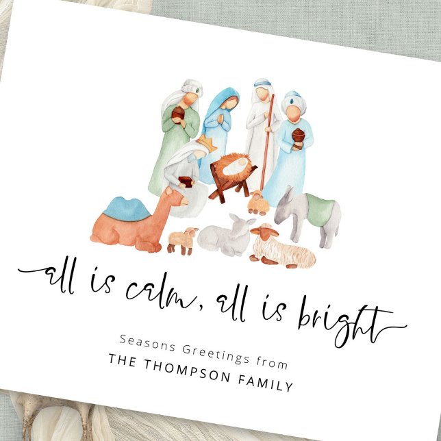 Papier Calendrier de Nativité Tout est Calme Budget 2026  (Closer view)