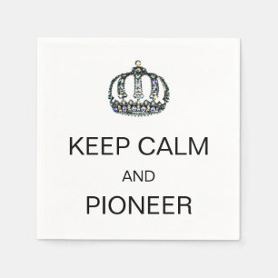 PAPIER "CALM UND PIONEER BEHALTEN" SERVIETTE