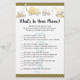 Papier Camion de construction Qu'est-ce que dans votre je