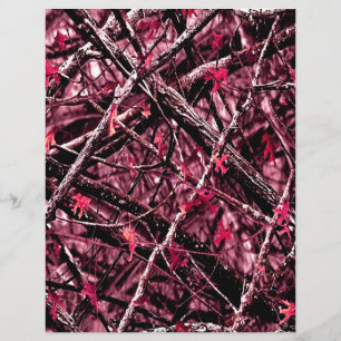 Papier Camo bois rose