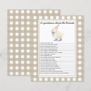 Papier Canard - Jeux - 20 questions sur les parents