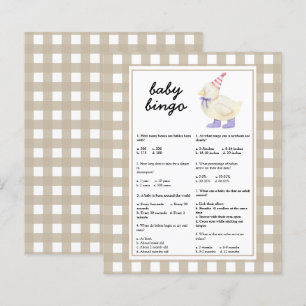 Papier Canard - Trivia bébé Jeu baby shower