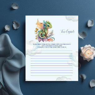 Papier Capsule de temps des jeux de baby shower