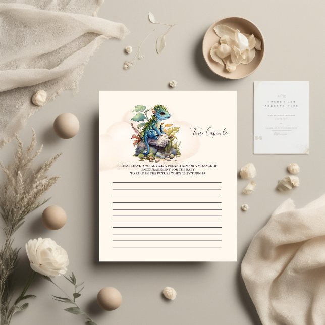 Papier Capsule de temps des jeux de baby shower (Créateur téléchargé)