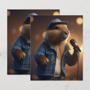 Papier "Capybara Cowboy : Serenading the Wild West"