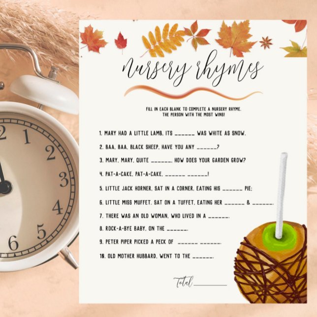 Papier Caramel Apple - Green Baby Nursery Rhymes jeu (Créateur téléchargé)