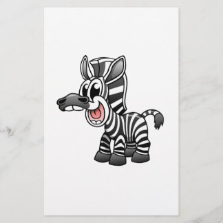 Papier Caricature Zebra