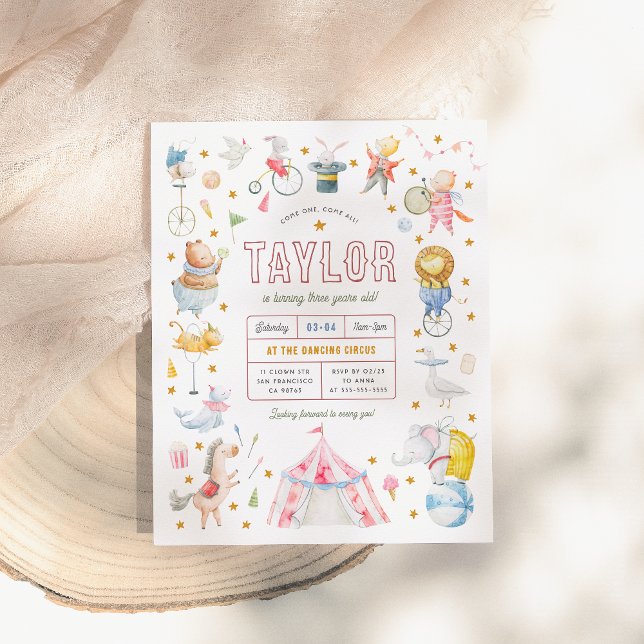 Papier Carnaval Budget Animal Circus fête d'anniversaire (Créateur téléchargé)