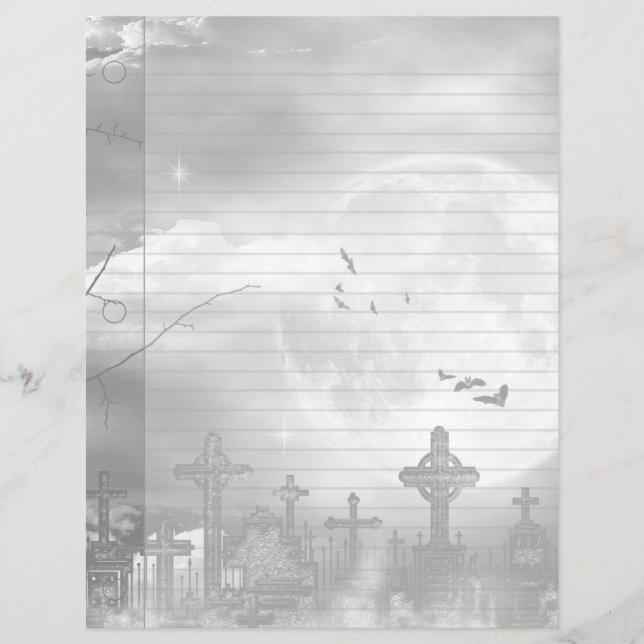 Papier Carnet du cimetière Goth Vol Minuit (Devant)