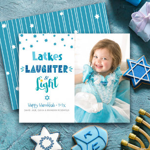 Papier Carte-lumière Budget Photo Hanoukka Latkes Laughte