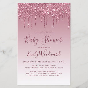 Papier Carton d'invitation à une Baby Shower Burgundy à p