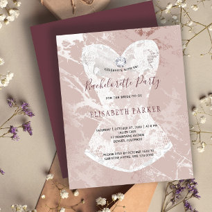 Papier Carton d'invitation à une soirée de bachelorette e