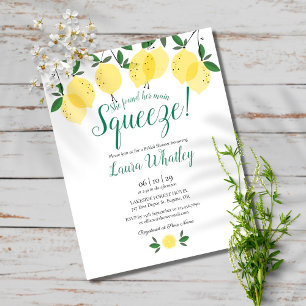 Papier Carton d'invitation au citron pour une fête de mar