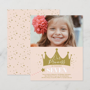 Papier Carton d'invitation d'anniversaire moderne de prin
