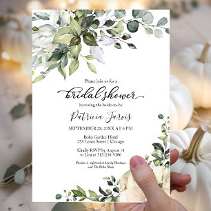 Papier Carton d'invitation de douche de mariée de budget