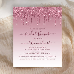 Papier Carton d'invitation de fiançailles Burgundy Drip G