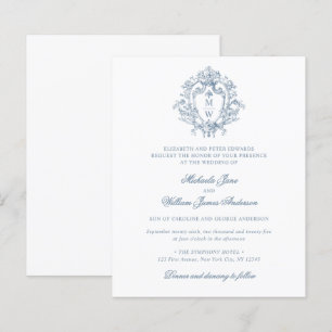 Papier Carton d'invitation de mariage Budget Vintage Rege