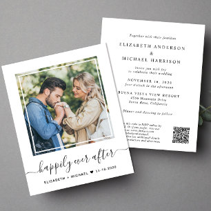 Papier Carton d'invitation de mariage chic et économique