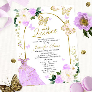 Papier Cartons d'invitation pour Quinceañera espagnole pa