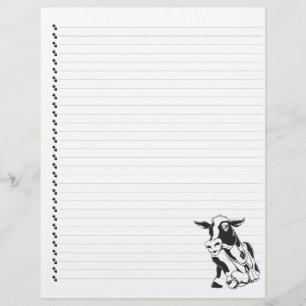 Papier Cartoon sot Vache laiteuse Pot à lettres
