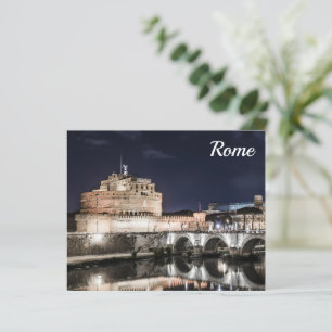 Papier Castel Sant Angelo la nuit à Rome