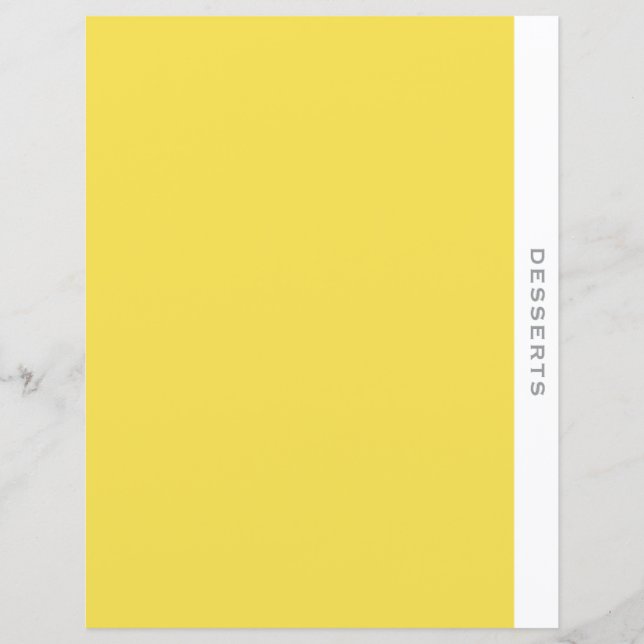 Papier Catégorie de dessert | Diviseur de recettes | Simp (Devant)