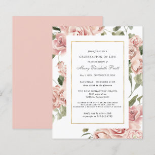 Papier Célébration budgétaire de la vie rose florale Invi
